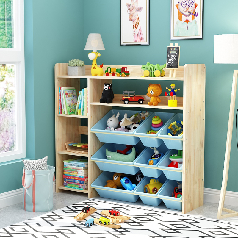 Solid wood bookcase for children (1).jpg
