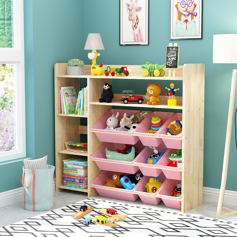 Solid wood bookcase for children (2).jpg