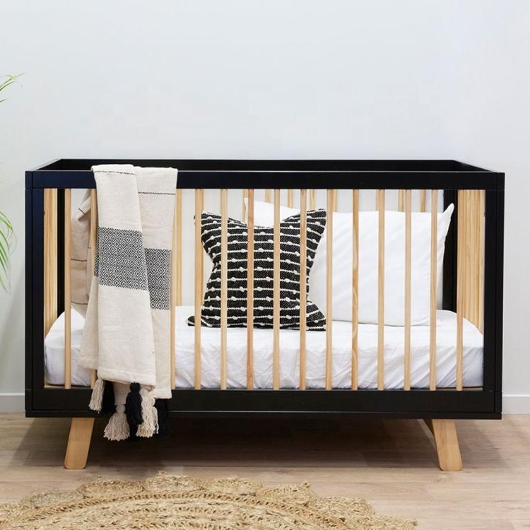 High quality modern wooden furniture solid wood baby cot (3).jpg