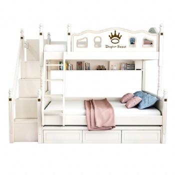 Solid Wood Bunk Bed for Kids