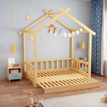 Cabin-style children's bed
