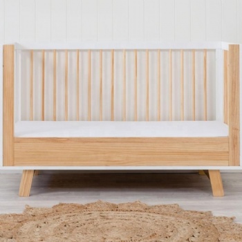 High quality modern wooden furniture solid wood baby cot
