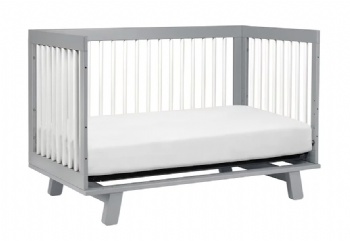 Moon Series 3-in-1 Convertible Crib (Grey-White)