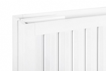 Star Series Full-Size Portable 2-in-1 Folding Crib (White)