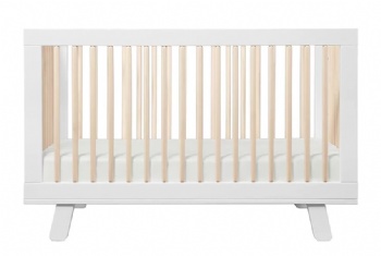 Moon Serie 3-in-1 Convertible Crib (White-Washed)