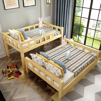 Simple solid wood bunk children's bed bunk bed mother and child bed