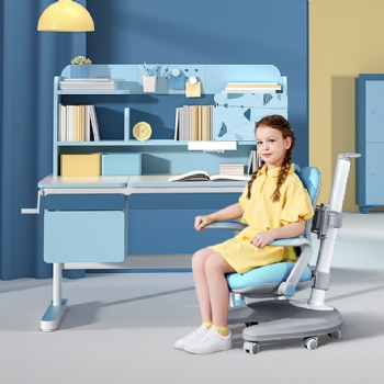 New Ergonomic study table and chair adjustable kids study table chair sets
